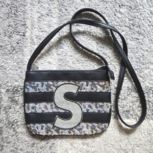 Justice Girls Crossbody Sequin Glitter S Initial Purse